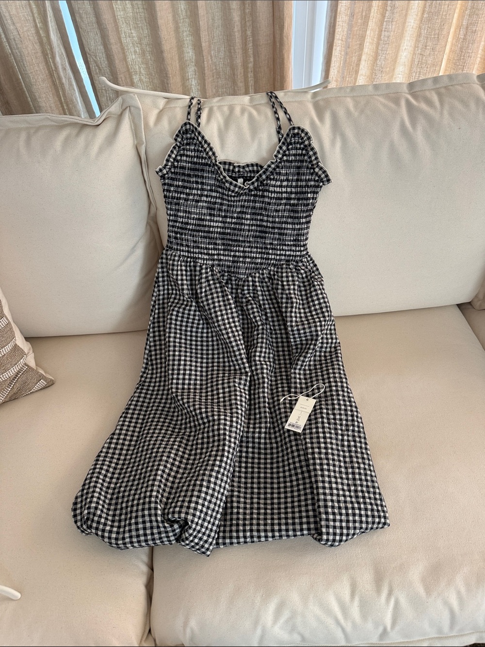 RYLEE + CRU
Women's Chrissy Dress Black Check - Picture 4 of 5